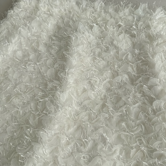 Women’s Pencil Midi Skirt In Textured Mesh in Ivory Size Xs/S - Picture 6 of 6